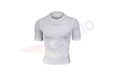 Koszulka unisex Brubeck typu base layer z krótkim rękawem biały XXL-3