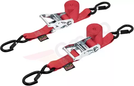 Correias Powertye com tensores e suportes vermelho - 30571-S