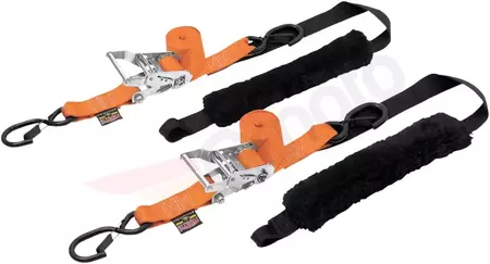 Fat-Strap Deluxe Tiedown Powertye straps noir et orange - 30692-S