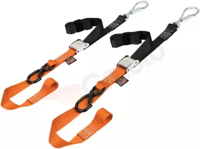 Set di cinture con fibbie e maniglie Powertye arancione e nero - 29629-SB