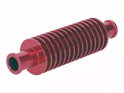 Durchlaufkühler/Minikühler Aluminium rot rund (133mm) 17mm Schlauchanschluss