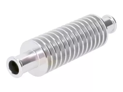 Durchlaufkühler Minikühler Aluminium silber rund (133mm) 17mm Schlauchanschluss