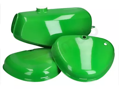 Tank en zijkappen groen Simson