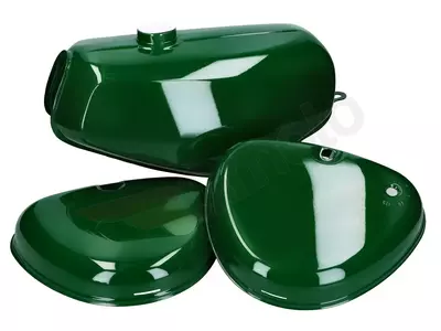 Benzintank und Seitendeckel Set grün Simson S50, S51, S70