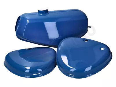 Réservoir et couvercles latéraux bleus Simson