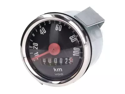 Tachometer 100km/h 48mm schwarz für Puch Maxi MV MS DS Simson Herkules