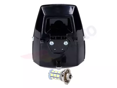 Scheinwerfer eckig schwarz LED mit Schalter für Puch Maxi Mofa-2
