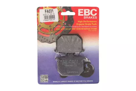 Plaquettes de frein EBC FA 031 (2 pièces) - FA031
