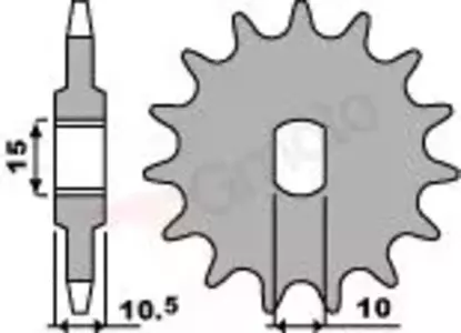 Ritzel PBR Stahlkettenrad vorne  591 11Z Größe 415 Aprilia - 5911118NC