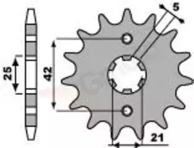 Ritzel PBR Stahlkettenrad vorne  572 16Z Größe 520 JTF569-15 - 5721618NC