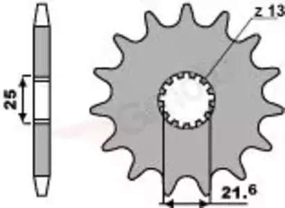Ritzel PBR Stahlkettenrad vorne  566 18Z Stahl 530 Größe JTF566-14 oder JTF513-14 - 5661818NC