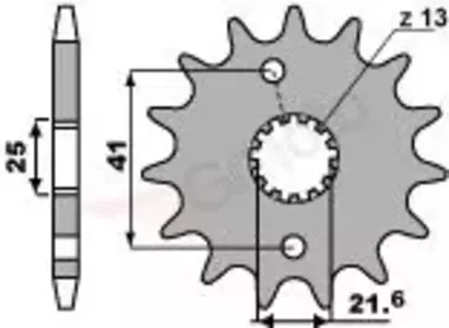 Ritzel PBR Stahlkettenrad vorne  438 15Z Größe 520 JTF436-15 - 4381518NC