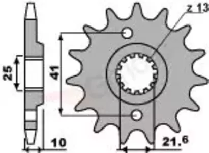 Ritzel PBR Stahlkettenrad vorne  345 15Z Größe 520 JTF308-15 - 3451518NC