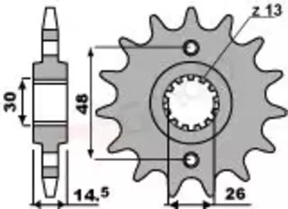 Ritzel PBR Stahlkettenrad vorne  339 17Z Größe 530 JTF339-17 - 3391718NC