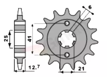 Ritzel PBR Stahlkettenrad vorne  290 15Z Größe 525 JTF294-15 - 2901518NC