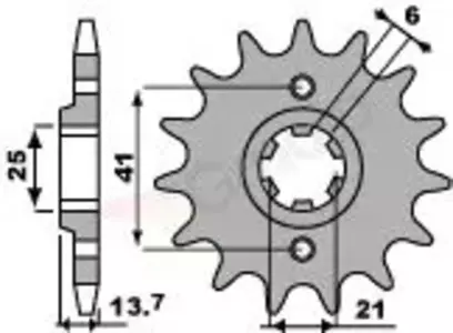 Első acél lánckerék PBR 268 15Z 530-as méret JTF286-15 JTF286-15 - 2681518NC