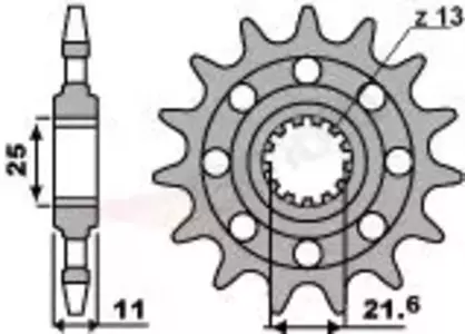 Ritzel PBR Stahlkettenrad vorne  2172 16Z Größe 520 JTF1595-16-1