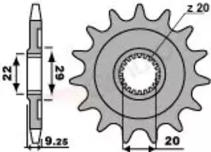 Ritzel PBR Stahlkettenrad vorne  2146 13Z Größe 520 JTF1446-13 - 21461318NC