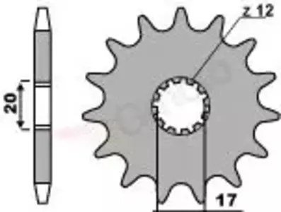 Ritzel PBR Stahlkettenrad vorne  2139 11Z Größe 520 Beta Rev 3 250/270 - 21391118NC