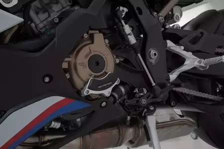 Cobertura do motor SW-Motech BMW S1000RR 19- preto prateado-4