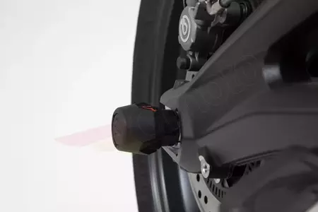 SW-Motech Suzuki GSX-S1000 F Honda CB1100RR barras deslizantes da suspensão traseira pretas-6