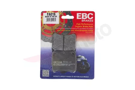Plaquettes de frein EBC FA 016 (2 pièces) - FA016