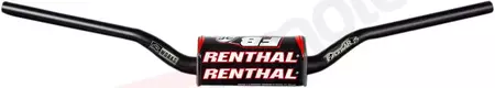 Renthal 28.6mm Fatbar MX 36 Villopoto Stewart vairas juodas su kempine - 933-01-BK