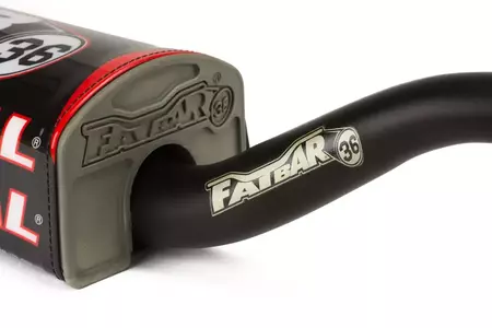 Renthal 28.6mm Fatbar MX 36 Villopoto Stewart manubrio nero con spugna-6