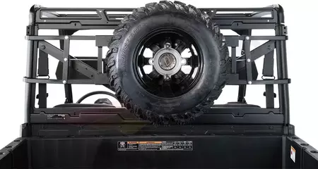 Staffa di montaggio per ruota di scorta posteriore Moose Utility nero - UVPR905STC 
