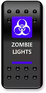 "Moose Utility Zombie Light" priedų jungiklis juodas/mėlynas/baltas LED - MOOSE ZMB-PWR 