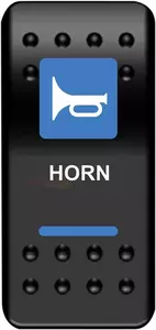 Przełącznik sygnału dźwiękowego ATV Moose Utility niebieski - HRN-PWR 