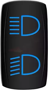 Dlhý/krátky prepínač svetla ATV Moose Utility modrý - HLB-PWR 