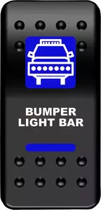 Interruptor da barra de luzes do ATV Moose Utility preto e azul - BLB-PWR 