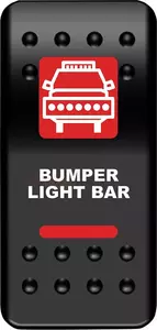 Interrupteur de barre lumineuse Moose Utility ATV noir/rouge - BLB-PWR-R 
