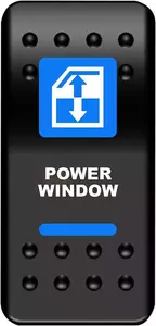 Interrupteur de fenêtre Moose Utility ATV noir et bleu - WIN-PWR 
