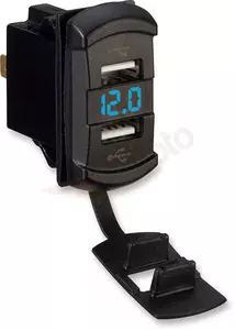 USB зарядно устройство с монитор за напрежение Moose Utility dual-1
