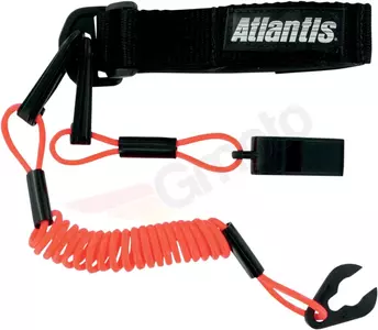 Interruptor de corte com apito Atlantis para motos de água Kawasaki preto e vermelho - A2099PFW 