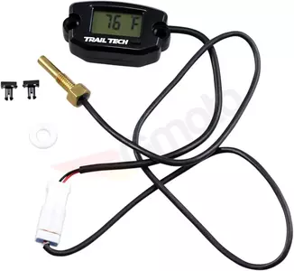 Elektroniczny czujnik wskaźnik temperatury silnika Trail Tech M6x10 czarny - 742-ES1 