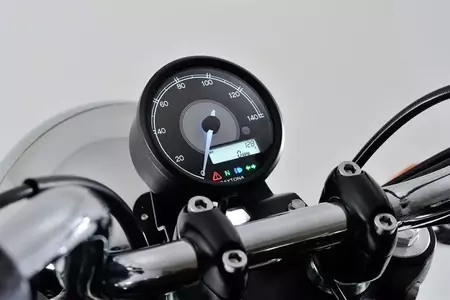 Sebességmérő Daytona Velona 80 140 KM / H MPH fehér fény LED fekete-2