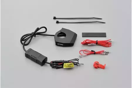 Daytona Stromquelle mit 1 USB-Anschluss an schlanker Lenkerhalterung - 89371