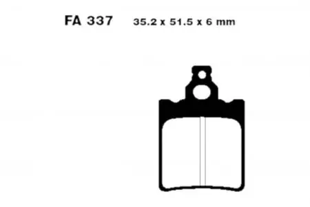 Brzdové destičky EBC FA 337 R (2 ks) - FA337R