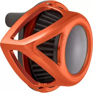 Čistilec sesalcev oranžne barve Arlen Ness zračni filter-2