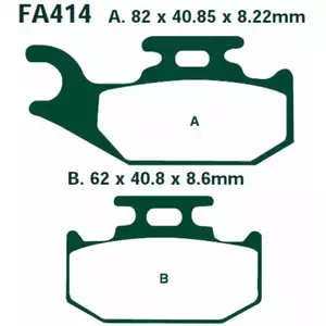 EBC FA 414 R bremžu kluči (2 gab.)-2