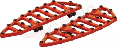 Plataformas - apoios para os pés - chão do condutor MX Arlen Ness laranja - 06-872