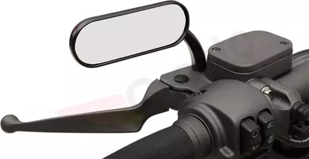 Chopper Cruiser Mini-Oval Micro Spiegel schwarz Arlen Ness-2