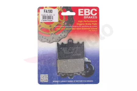 Plaquettes de frein EBC FA 180 (2 pièces) - FA180