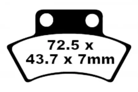 EBC FA 232 TT bremžu kluči (2 gab.) - FA232TT