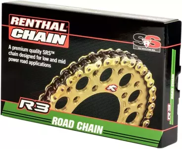Renthal R3-3 Road 520 catena 130 maglie oro - C436