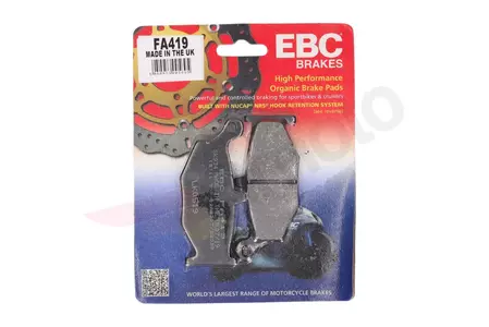 Zavorne ploščice EBC FA 419 (2 kosa) - FA419