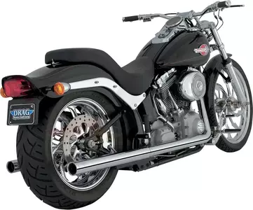 Softail Duals Vance Hines 2-INTO-2 lyddæmpere sort - 16893
